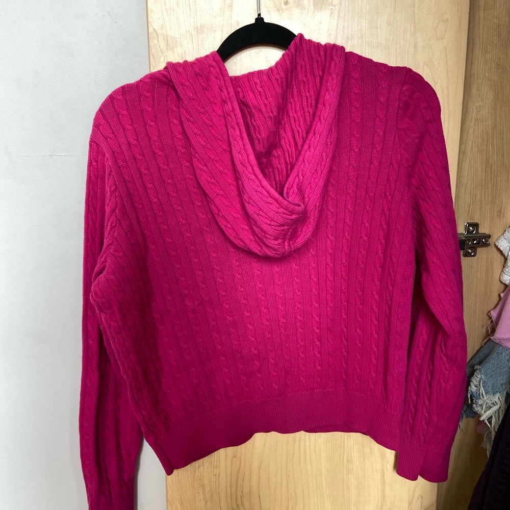 Barbie Pink yarn soft hoodie
